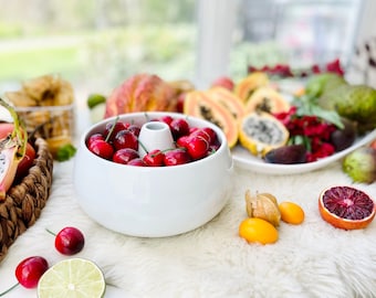 The Cherry Bowl - Hides the Pits! Clever Gift for Foodie, Housewarming Gift, Mother's Day, Father's Day, Wedding Gift, Anniversary, Birthday