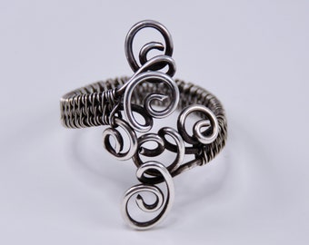 Men's or Women'sHammered Sterling Silver Ring