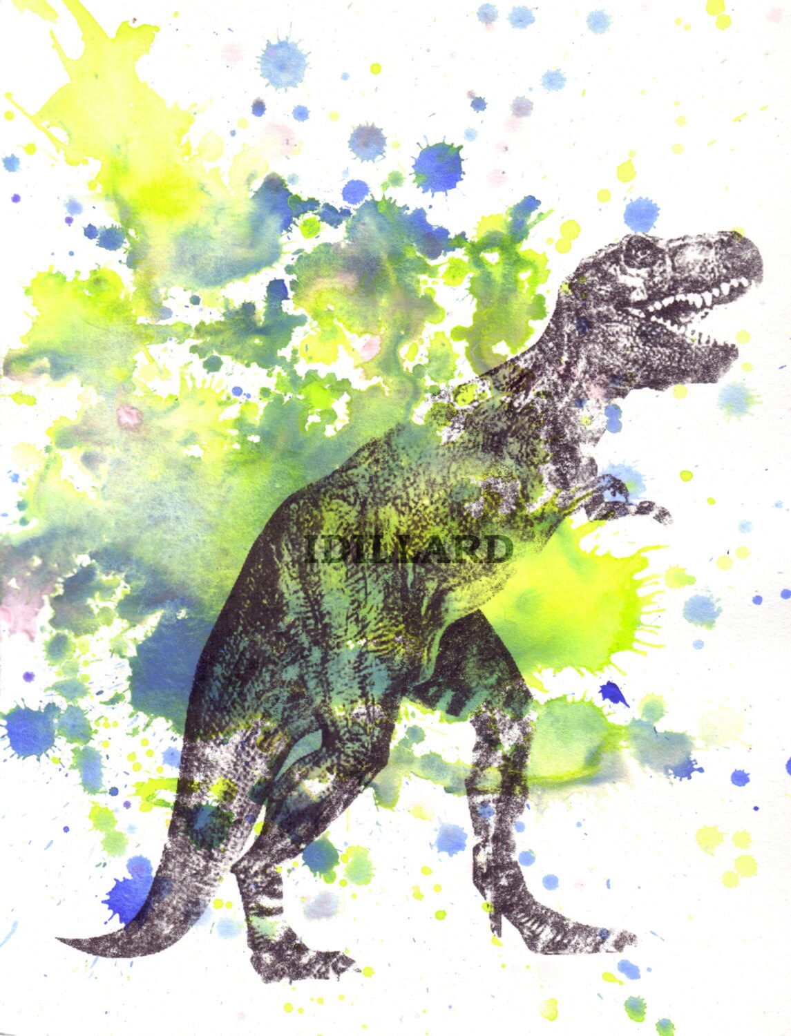 Cool Dinosaur Wall Decor Art Print Perfect T Rex Dinosaur Etsy