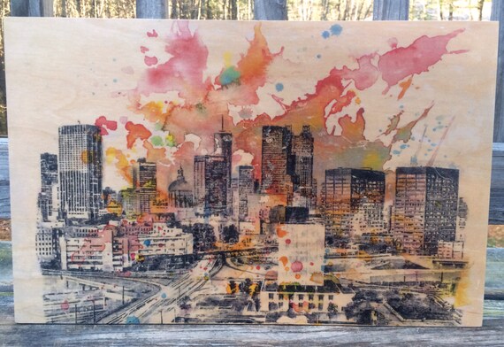 atlanta skyline art print