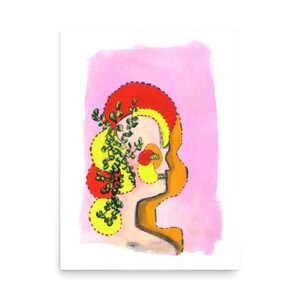 Abstract Poster Print Art Unique Bright Home Decor