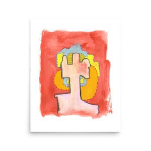 Abstract Poster Print Art Unique Bright Home Decor