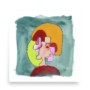 Impressão de pôster abstrato Arte Decoração de casa única e brilhante