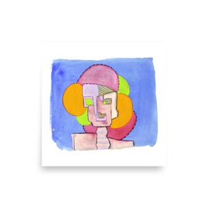 Abstract Poster Print Art Unique Bright Home Decor