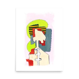 Abstract Poster Print Art Unique Bright Home Decor