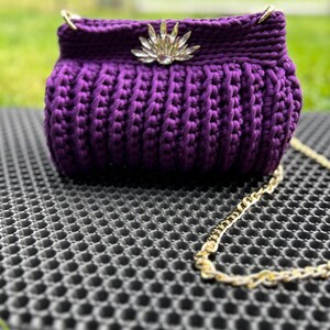 Handbag, shoulder bag, bag, crochet bag unique rarity
