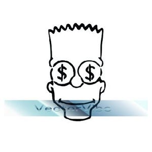 Bart Simpson SVG Face – Digital Download / SVG - Bart - The Simpsons - Digital Download - Cutting File /Bart Simpson png - Bart - Simpsons
