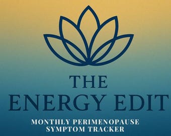 Perimenopause Tracker Journal | 30-Day Wellness & Symptom Tracker | Hormone Energy and Mood Log | Digital Download, Printable PDF