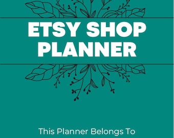Etsy Shopplanner: afdrukbaar werkboek voor kleine bedrijven voor verkopers, tracking en planning
