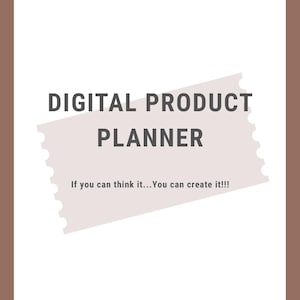 Digital Product Planner – Printable Workbook for Creators, Business Planning & Product Launches