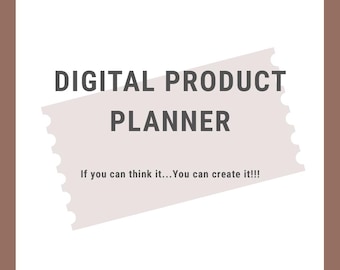 Digital Product Planner – Printable Workbook for Creators, Business Planning & Product Launches