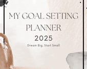 Goal Setting Planner: Printable Productivity Journal (PDF)