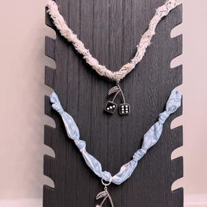 Dice Charm Bandana Necklace