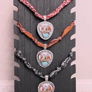 Horse Pendant Bandana Necklace