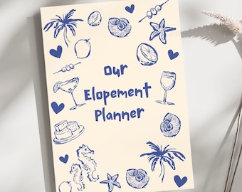 Elopement Planner | Coastal Tropical Beach themed Elopement  Planning PDF (Digital Download)