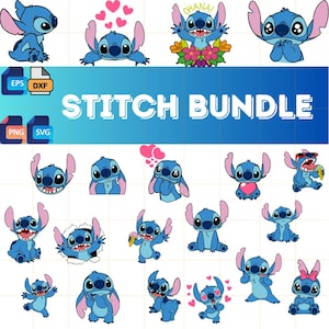 Layered Stitch Svg Bundle, Instant Download, Bundle For Cricut, Silhouette Vector SVG PNG DXF Cut File
