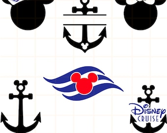 Mickey Cruise Bundle Svg, Mickey Cruise Svg, Family Cruise Svg, Kawaii Svg, Cricut, Silhouette Vector Cut File