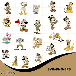 Mickey Safari SVG, Mickey Safari PNG, Mickey Safari Clipart, Documentos digitales de Mickey, Cumpleaños de Mickey, Animal Kingdom PNG, Animal Kingdom svg