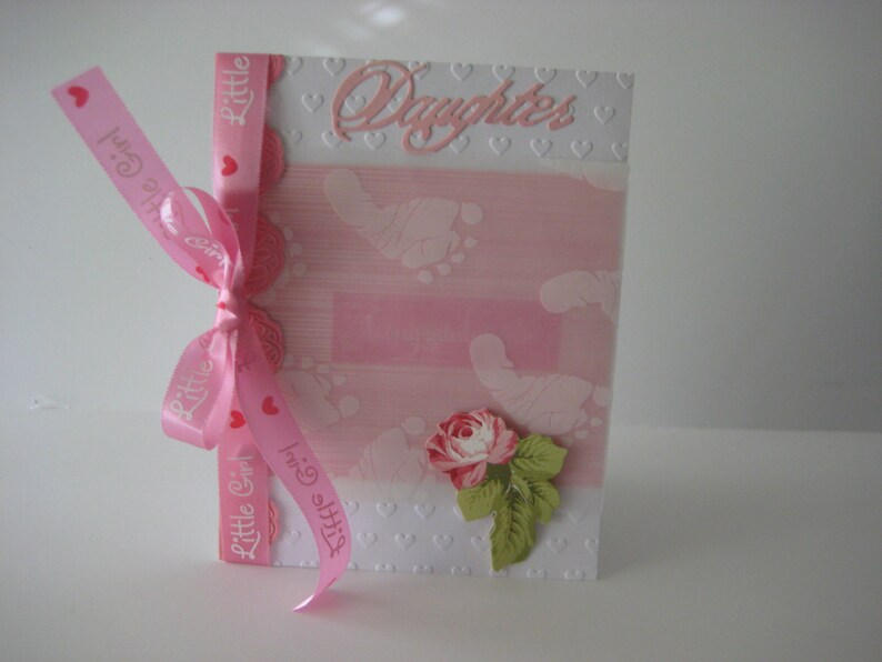 New Baby Girl Congratulation Handmade Greeting Card Ooak Baby Etsy New Baby Girl Congratulation Handmade Greeting Card Ooak Baby Etsy