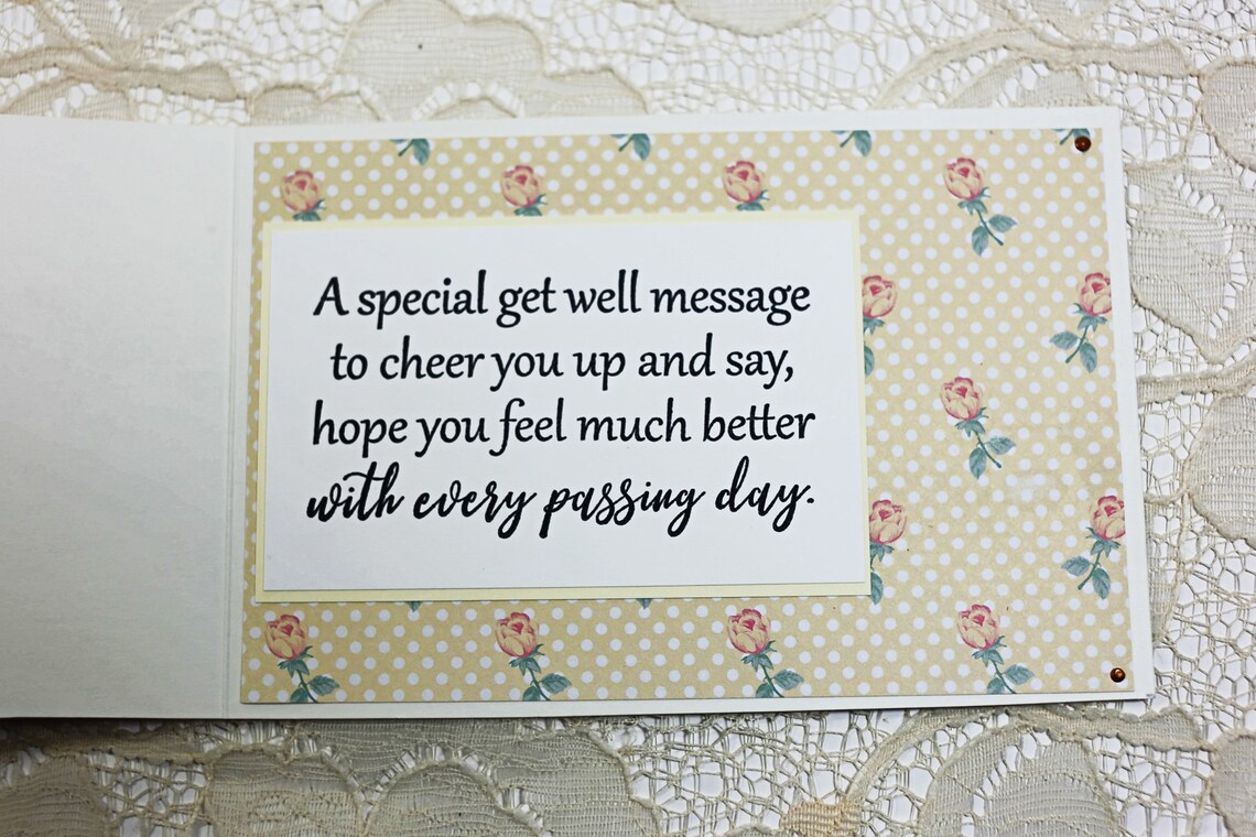 Get Well Card Hope You Feel Better Personalized Speedy - Etsy