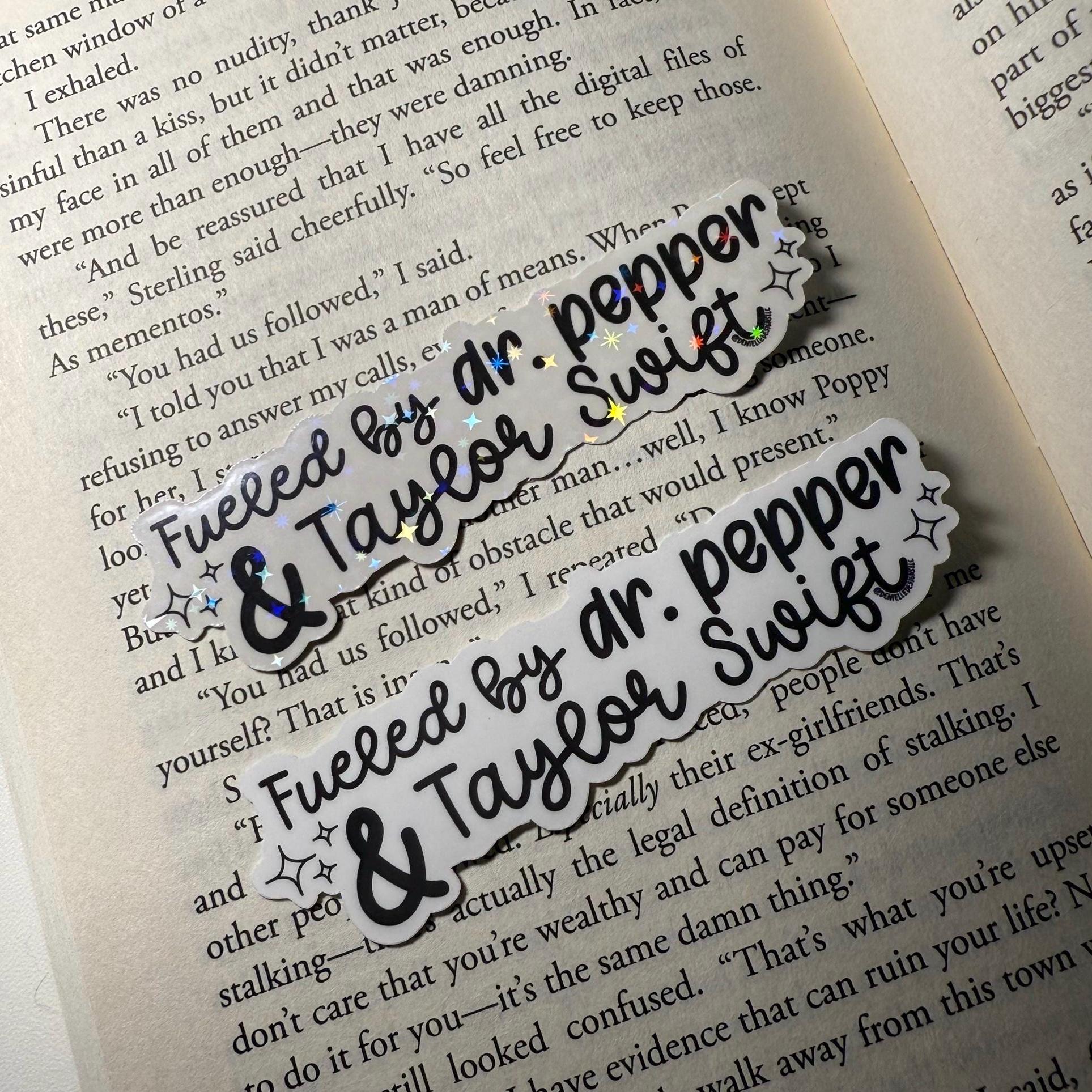Dr. Pepper & Taylor Swift Sticker - Dr. Pepper Sticker - Swiftie Sticker - Water bottle Sticker - Laptop Sticker, Kindle - Taylor Swift Gift