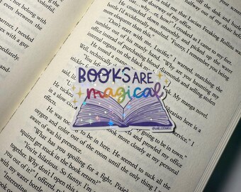 Books Are Magical Vinyl Sticker