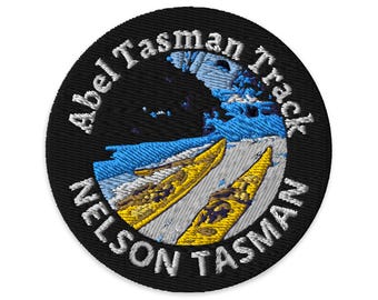 アベル・タスマン・トラック、ニュージーランド・グレートウォークの刺繍パッチ