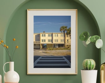Florida Beach House: decoración de playa, arte mural, estética del hogar, regalo para amantes del océano, ambiente costero, calidad de 210 g/m²