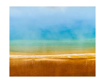 Abstract Seaside Horizon Poster | Satin Art Print