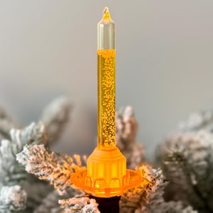 Vintage 1940&#39;s Paramount C-6 Kristal Snow Oil Bubble Light Yellow Tube & Yellow Ring Works RARE