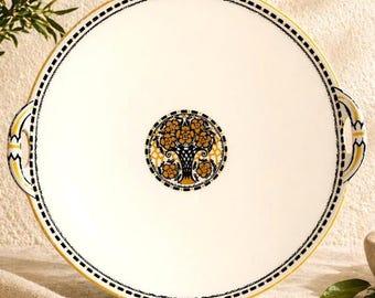 Antique Limoges Art Deco Serving Dish French Porcelain Ch Ahrenfeldt 11.5” Vintage Centerpiece Platter Cottage Core Decor