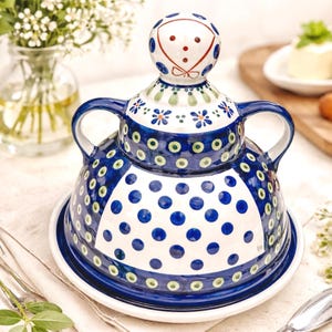 Vintage Polish Pottery Cheese Lady - Etsy