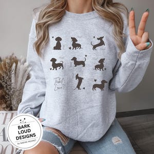 Dachshund Sweater, Vintage Dachshund Sweater, Dogmom, Teckel Sweater, Gift Dachshund, Dachshund Lover Gift, Sausage Dog Retro Shirt, EU