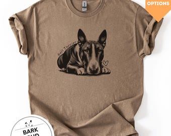 Bull Terrier T-shirt, Bull Terrier Lover Shirt, Bulli T-shirt, Cadeau Bulli Fan, Bulli Mom Shirt, Bull Terrier Cadeau, Bulli Liefde, EU