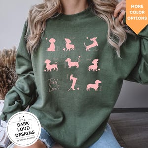 Dachshund Sweater, Vintage Dachshund Sweater, Dogmom, Teckel Sweater, Gift Dachshund, Dachshund Lover Gift, Sausage Dog Retro Shirt, EU
