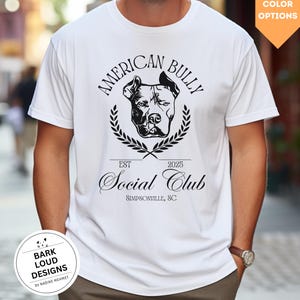 Custom American Bully Shirt, Comfort Colors® Shirt , American Bully tee, American Bully Social Club Shirt, American Bully Shirt for men