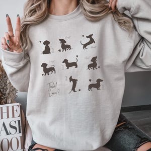 Dachshund Sweater, Vintage Dachshund Sweater, Dogmom, Teckel Sweater, Gift Dachshund, Dachshund Lover Gift, Sausage Dog Retro Shirt, EU