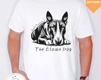 Bull Terrier Honden T-shirt, Bull Terrier Liefhebber Shirt, Bull Terrier T-shirt, Cadeau Hondenbezitter, Bulli Shirt, Grappig Bull Terrier Shirt EU