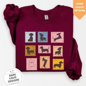 Dachshund Sweater, Vintage Dachshund Sweater, Dogmom, Teckel Sweater, Gift Dachshund, Dachshund Lover Gift, Sausage Dog Retro Shirt, EU