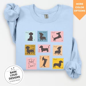 Dachshund Sweater, Vintage Dachshund Sweater, Dogmom, Teckel Sweater, Gift Dachshund, Dachshund Lover Gift, Sausage Dog Retro Shirt, EU