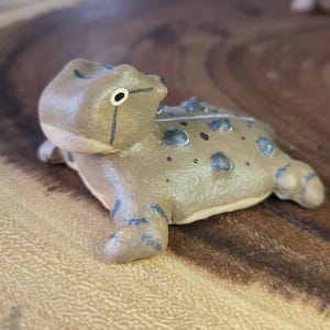 Miniature Clay Horned Lizard Figurine