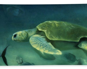 Loggerhead Turtle Large Beach Towel