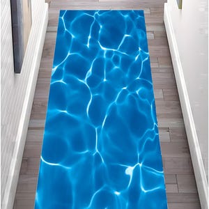 Tapis de mer,Tapis vague,Tapis nautique,Tapis de mer transparent,Tapis océan,Cadeau d&#39;été,Tapis pour surface aquatique,Tapis réfléchissant pour piscine,Tapis d&#39;eau de piscine,TAPIS de coureur