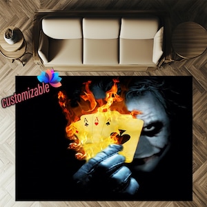 Joker Teppich,Joker Art Teppich,Joker Teppich,Joker Karte Teppich,Teppich Für Wohnzimmer, Wohnkultur Teppich, Filmteppich, Filmzimmer Dekor, Joker Desing Geschenk Teppich