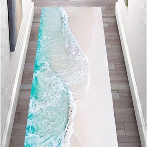Beach Rug,Sea Runner,Wave Rug,Nautical Rug,Clear Sea Rug,Ocean Rug,Summer Gift,Water Surface Rug,Pool Reflection Rug,Swimming Pool Water Rug