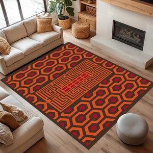 The Shining Rug, The Shining Carpet, Most Popular Hotel Carpet, Overlook Hotel, Area Rug, Home Decoration, Office Rug, Hotel Decor,Hotel Rug