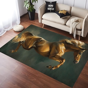 Horse, Horse Rug, Retro Rug, Animal Rug, Horse Carpet,Best Model Horse Rug,For Birthday,Gift For Him,Rugs For Living Room ,Popular Horse Rug