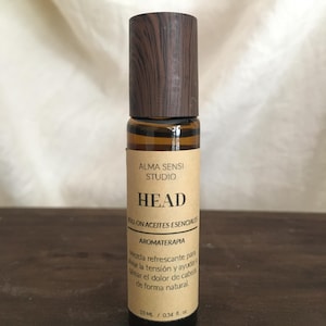 Roll-on &quot;HEAD&quot; balsamic and refreshing | with essential oils |Aromatherapy Ideal for fighting headaches and migraines |natural gift for host