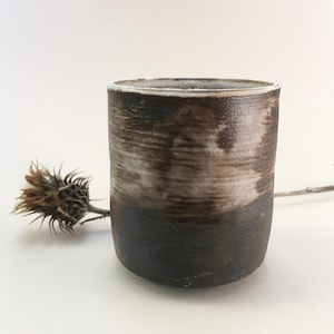 Handmade Wabi Sabi Stoneware Coffee Cup: Japanese Style Pottery