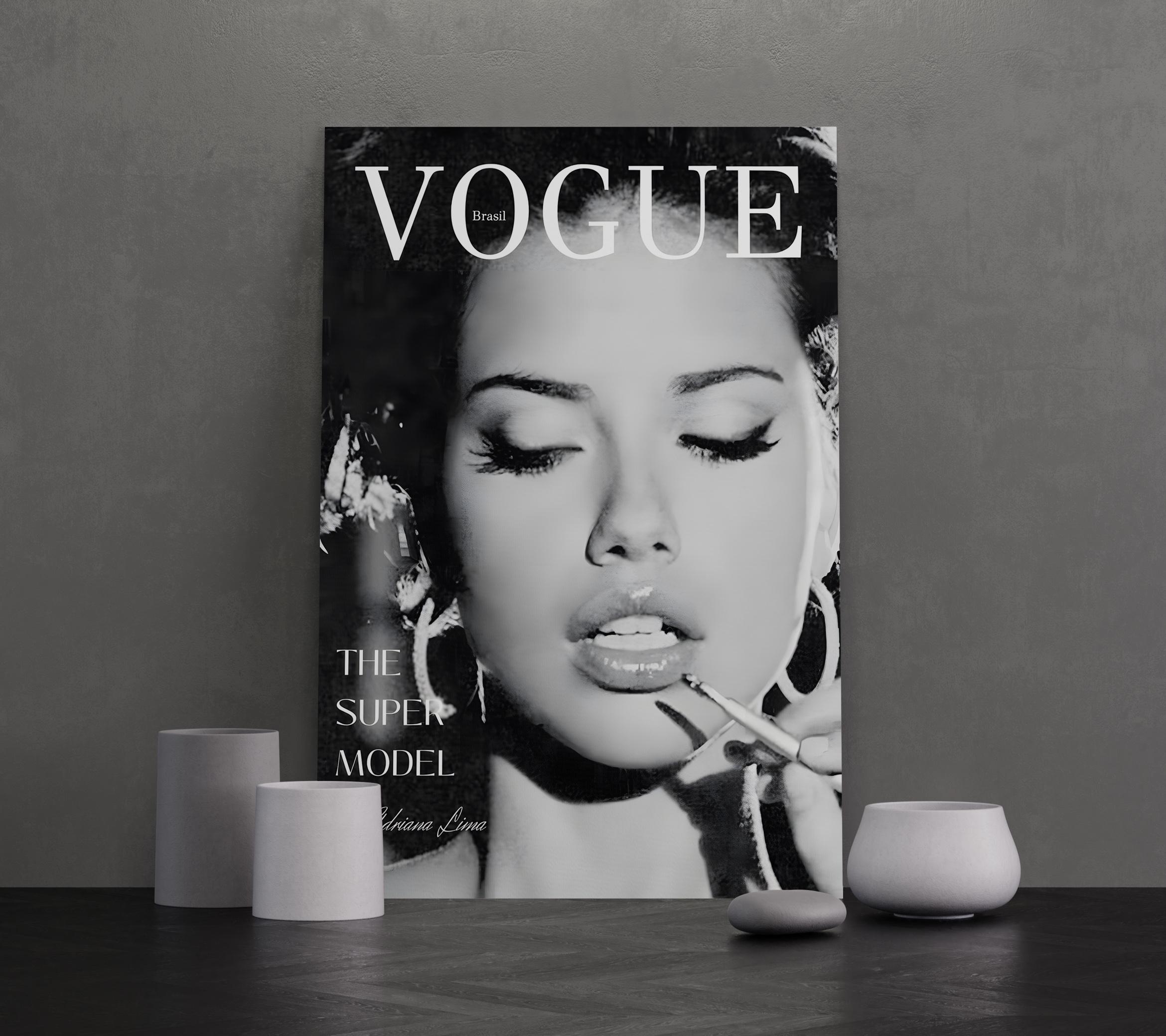 Black and White Art, Vogue Poster, Fashion Magazine Poster, Trendy Wall — free download